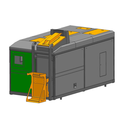 Machine de terreautage de rebut organique adaptée aux besoins du client 220V de disposition de cuisine 3000 kilogrammes