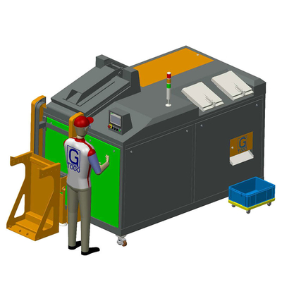Recyclage des déchets vert silencieux de terreautage de rebut de machine de cuisine de l'écran tactile 1000KG/Day