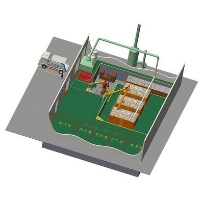 Chaîne de production de granulés d'engrais organiques équipée d'un dispositif de traitement des déchets alimentaires