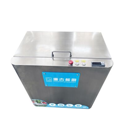 Boîte en bois entièrement électrique automatique de déchets alimentaires disposer d'engrenages de roulement cœur 10KGD filtrage de l'air composteur à domicile