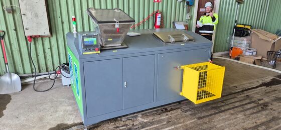 Broyeur de déchets alimentaires commercial TOGO 200 kg/jour Composter - Décomposition à haut rendement Contrôle PLC entièrement automatique Moteur Engrenage 24h