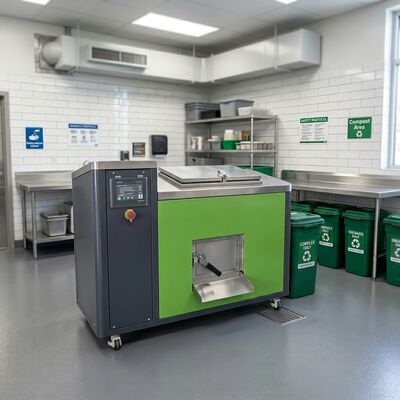 TOGO 80KG/D, éliminateur commercial de déchets alimentaires avec commande PLC entièrement automatique pour la fermentation et la déodoration