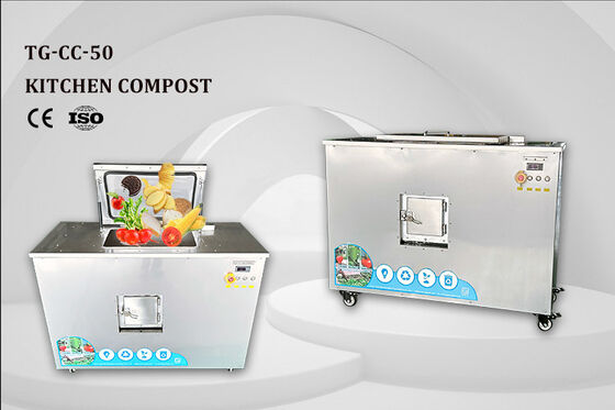 Machine de compostage des déchets alimentaires en acier inoxydable TOGO TG-CC-50 avec une capacité de 50 kg et un compostage rapide de 21 à 24 heures