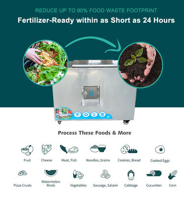 Machine de compostage des déchets alimentaires en acier inoxydable TOGO TG-CC-50 avec une capacité de 50 kg et un compostage rapide de 21 à 24 heures