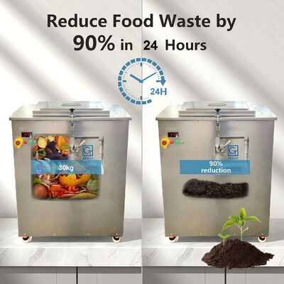 TOGO 30 kg Capacité machine de compostage des déchets de cuisine avec 21-24 heures de traitement et construction en acier inoxydable